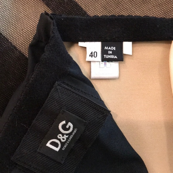 Dolce & Gabbana black pencil skirt w/ lace detail - Picture 5 of 5